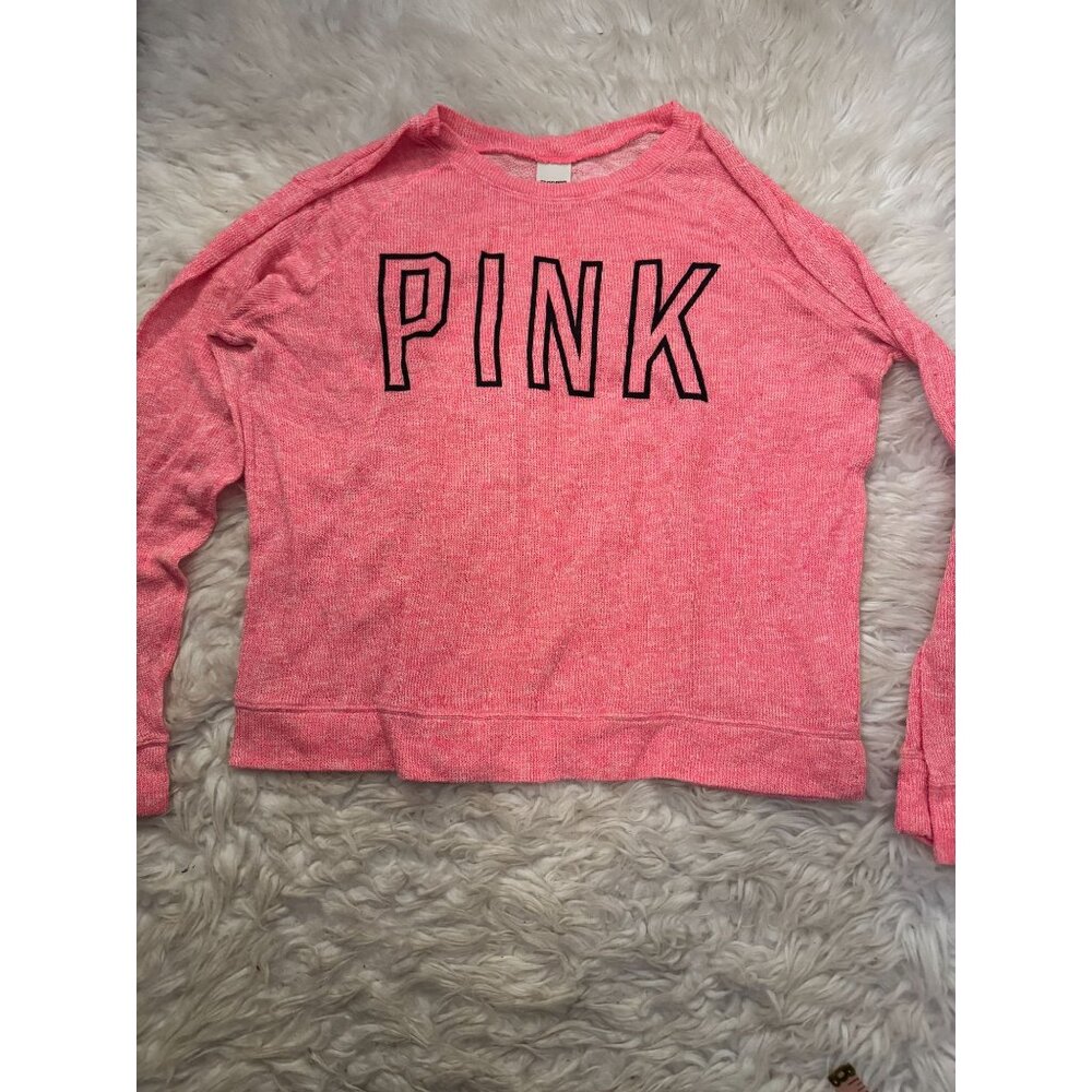 Victoria's Secret PINK Lighweight Long Sleeve Sweater Top L